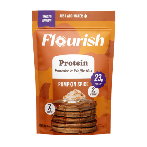 Pumpkin Spice Protein Pancake Mix Whey-based High Protein Flourish 