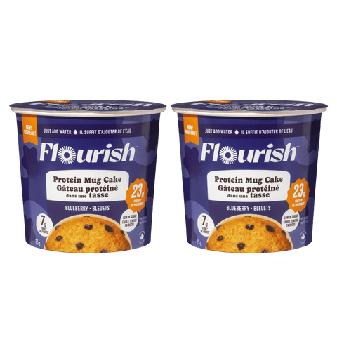 Protein Mug Cake Whey-based High Protein Flourish Blueberry 2 Cups 