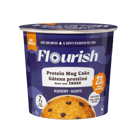 Blueberry Protein Mug Cake Whey-based High Protein Flourish 